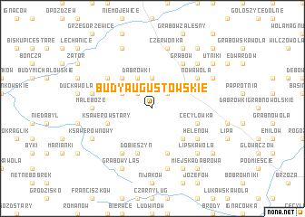 map of Budy Augustowskie