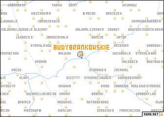 map of Budy Brankowskie