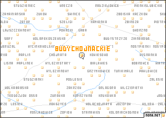 map of Budy Chojnackie