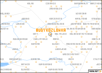 map of Budy Kozłówka