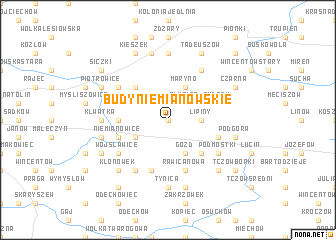 map of Budy Niemianowskie