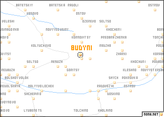 map of Budyni