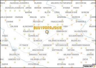 map of Budy Porajskie