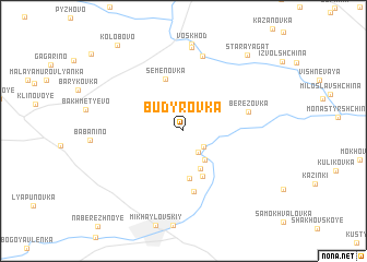 map of Budyrovka