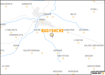 map of Budyshche