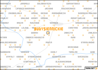 map of Budy Siennickie