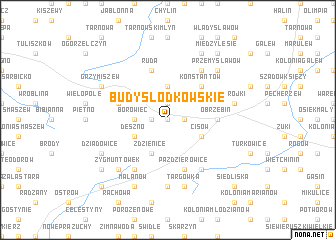 map of Budy Słodkowskie