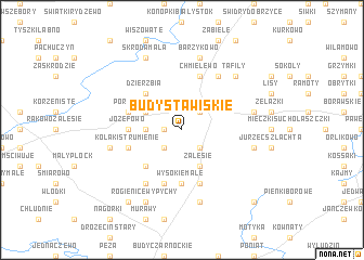 map of Budy Stawiskie