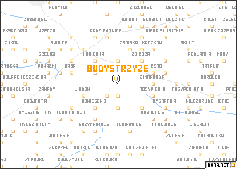 map of Budy Strzyże