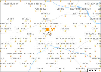 map of Budy