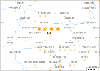 map of Budzhov Dol