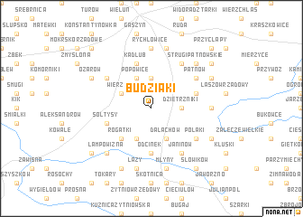 map of Budziaki