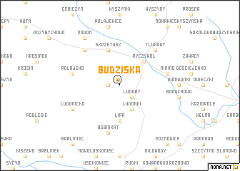 map of Budziska