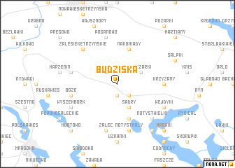 map of Budziska