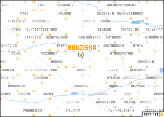 map of Budziska