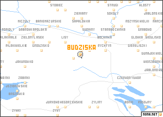 map of Budziska