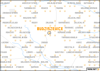 map of Budziszewice