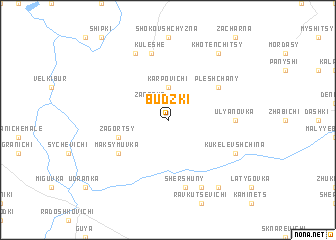 map of Budzʼki