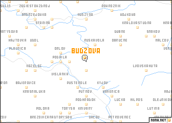 map of Budzova