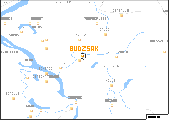 map of Budzsák