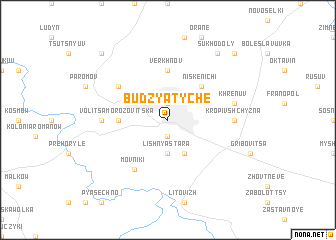 map of Budzyatyche