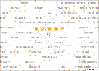 map of Budzyno Nowiny