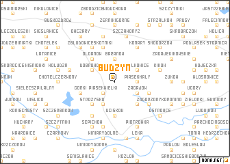 map of Budzyń