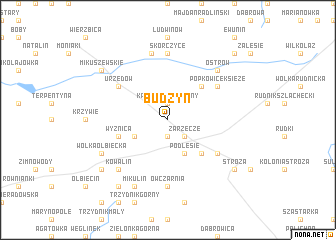 map of Budzyń