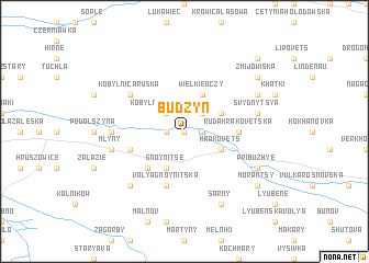 map of Budzyń