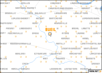 map of Bueil