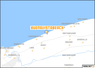 map of Buena Vista Beach