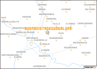 map of Buenavista de Guadalupe