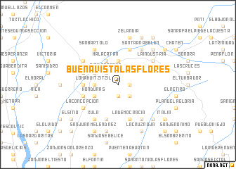 map of Buena Vista Las Flores