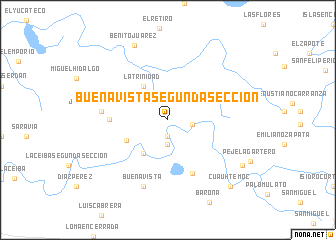 map of Buena Vista Segunda Sección