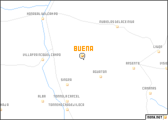 map of Bueña