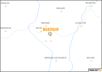 map of Buendía