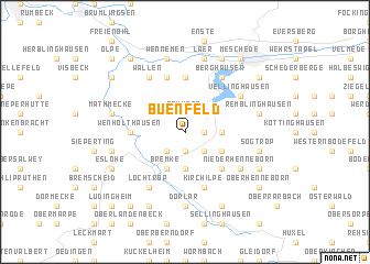 map of Büenfeld