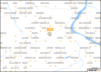 map of Bué