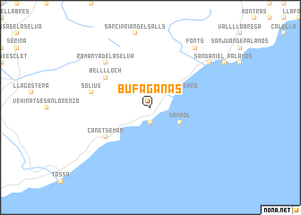 map of Bufagañas