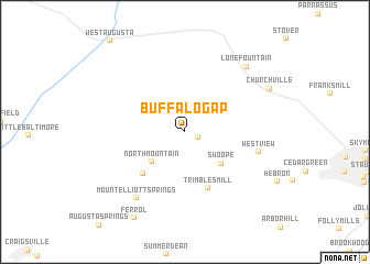 map of Buffalo Gap