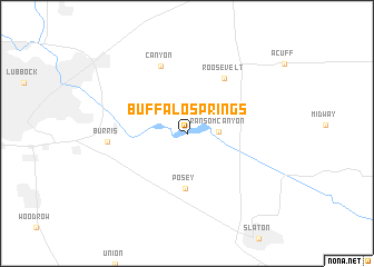 map of Buffalo Springs