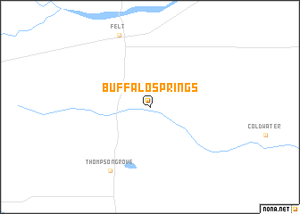 map of Buffalo Springs