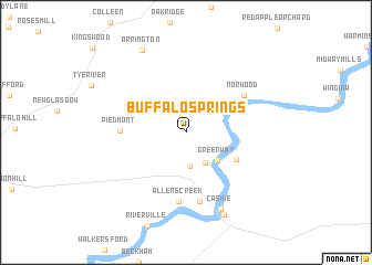 map of Buffalo Springs