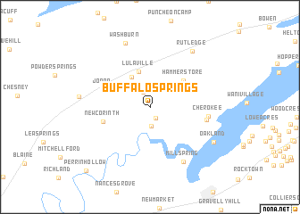 map of Buffalo Springs