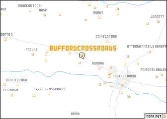 map of Bufford Crossroads
