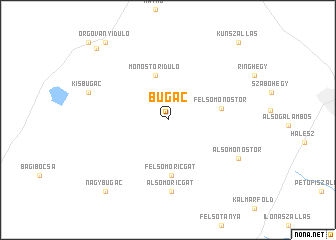 map of Bugac