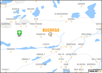 map of Bugärde