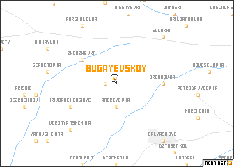 map of Bugayevskoy
