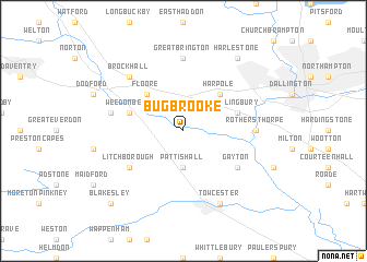 map of Bugbrooke