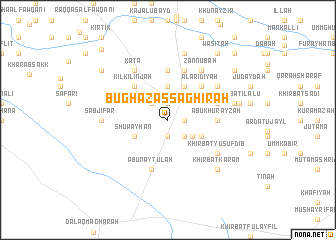 map of Būghāz aş Şaghīrah